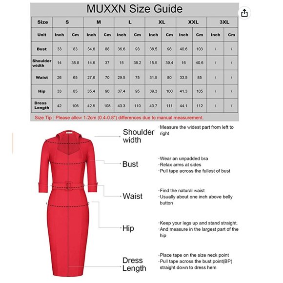 NWT 3/4 Sleeve Elegant Bodycon Lapel Pencil Dress - Picture 6 of 8